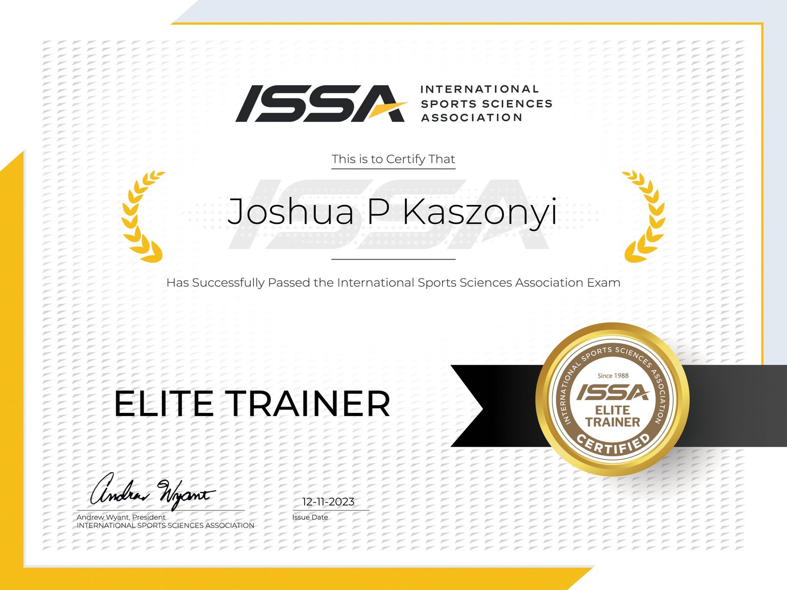 ISSA_Elite_Trainer_Achievement